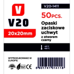 PODSTAWA 20mm x 20mm CZARNA 50 sztuk